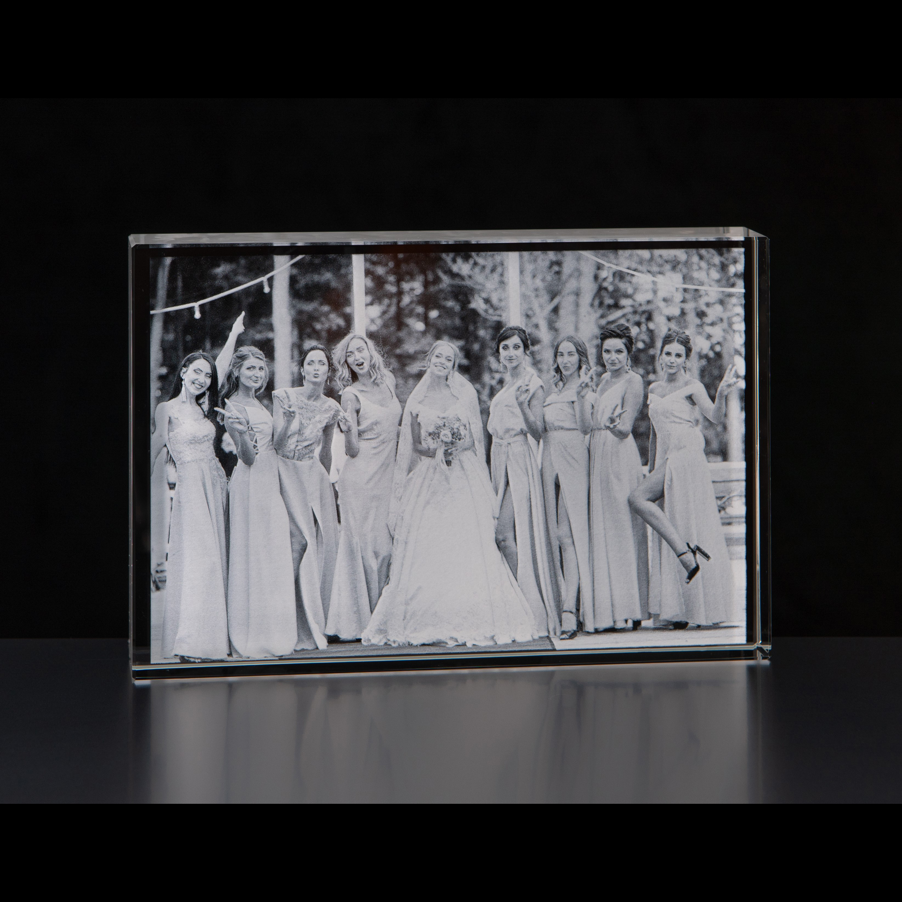 10cm x 15cm Optical Crystal Rectangle Award  H or V