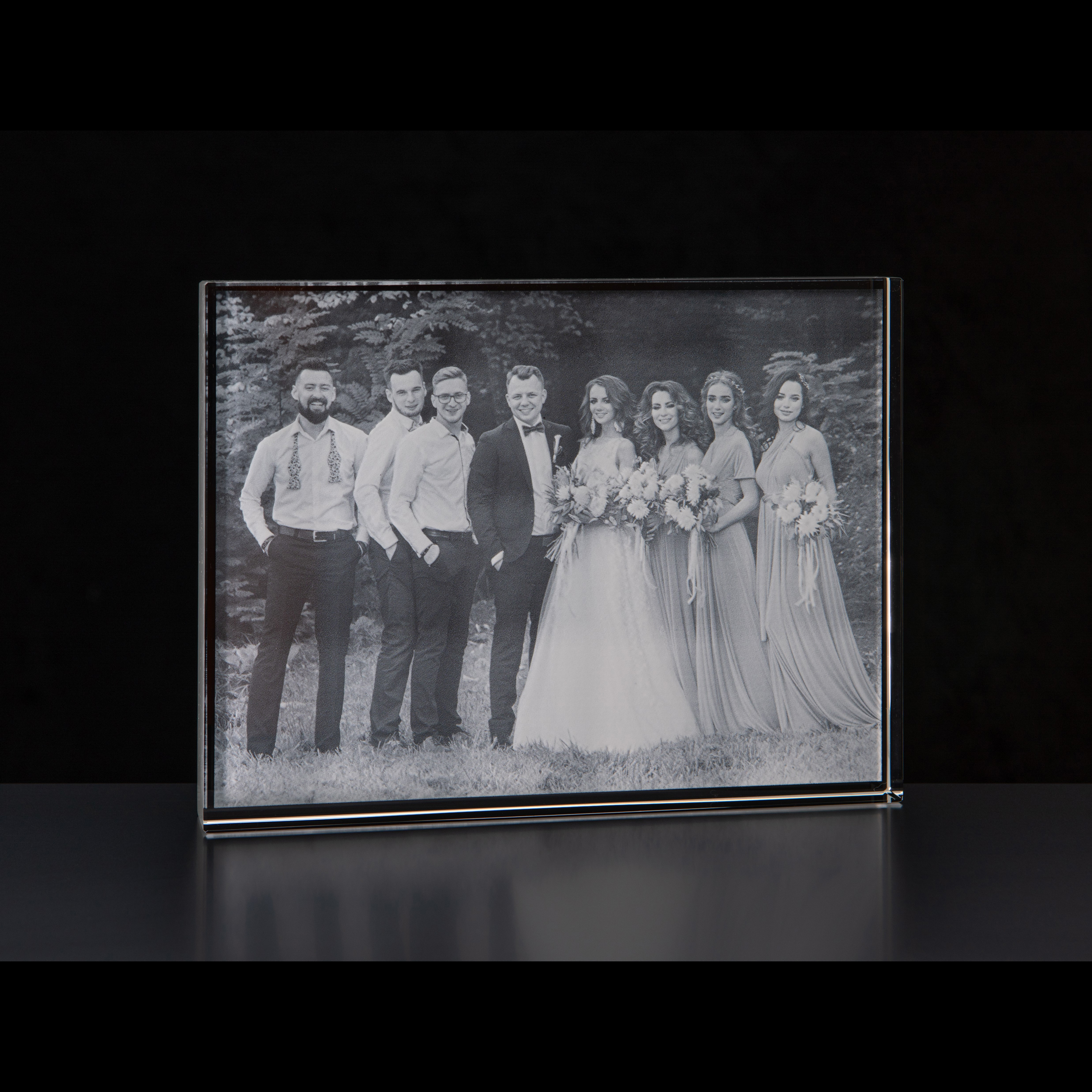 12.5cm x 17.5cm Optical Crystal Rectangle Award  H or V