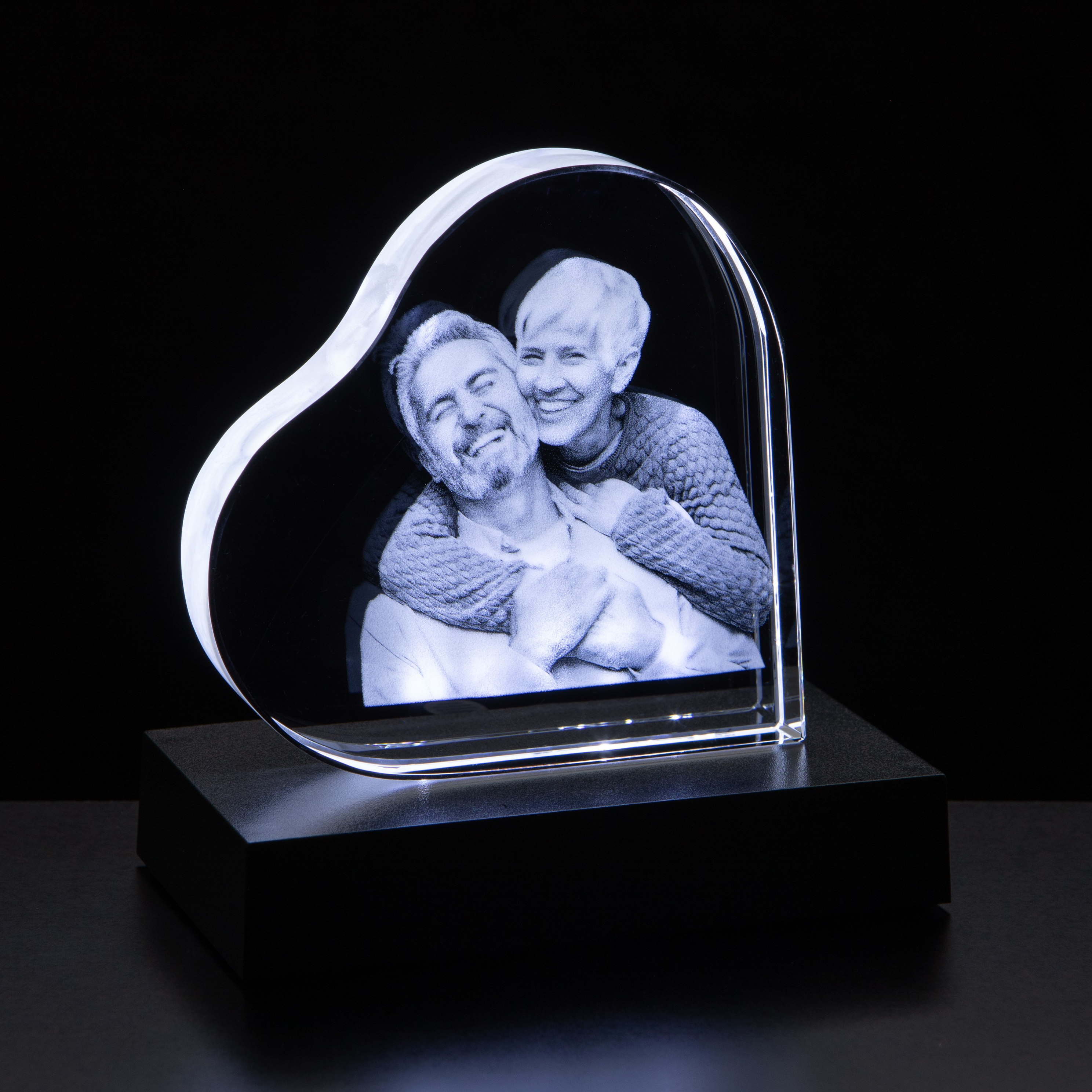 10cm Optical Crystal Stand Up Heart
