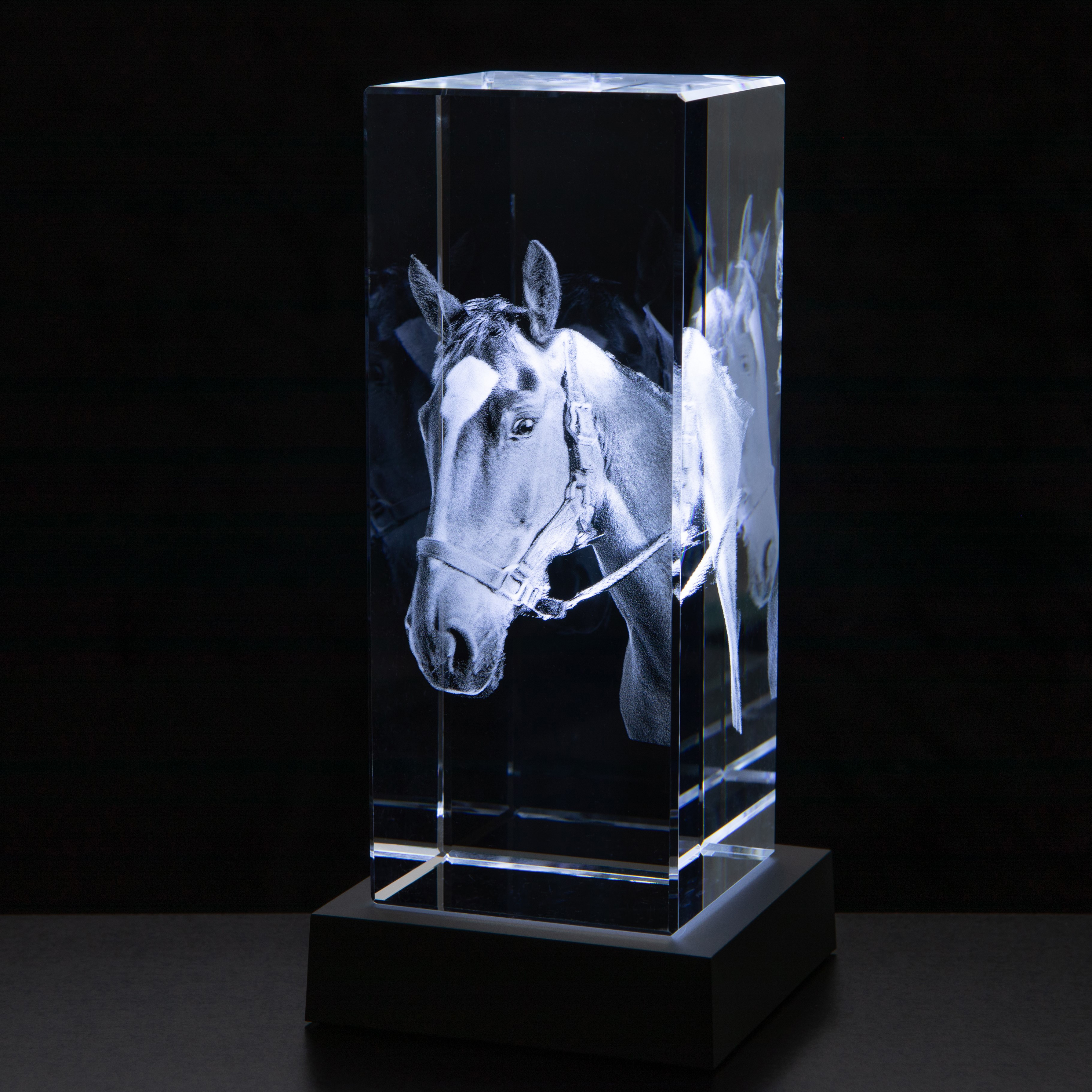 15cm x 6cm x 6cm Optical Crystal Rectangle, H or V