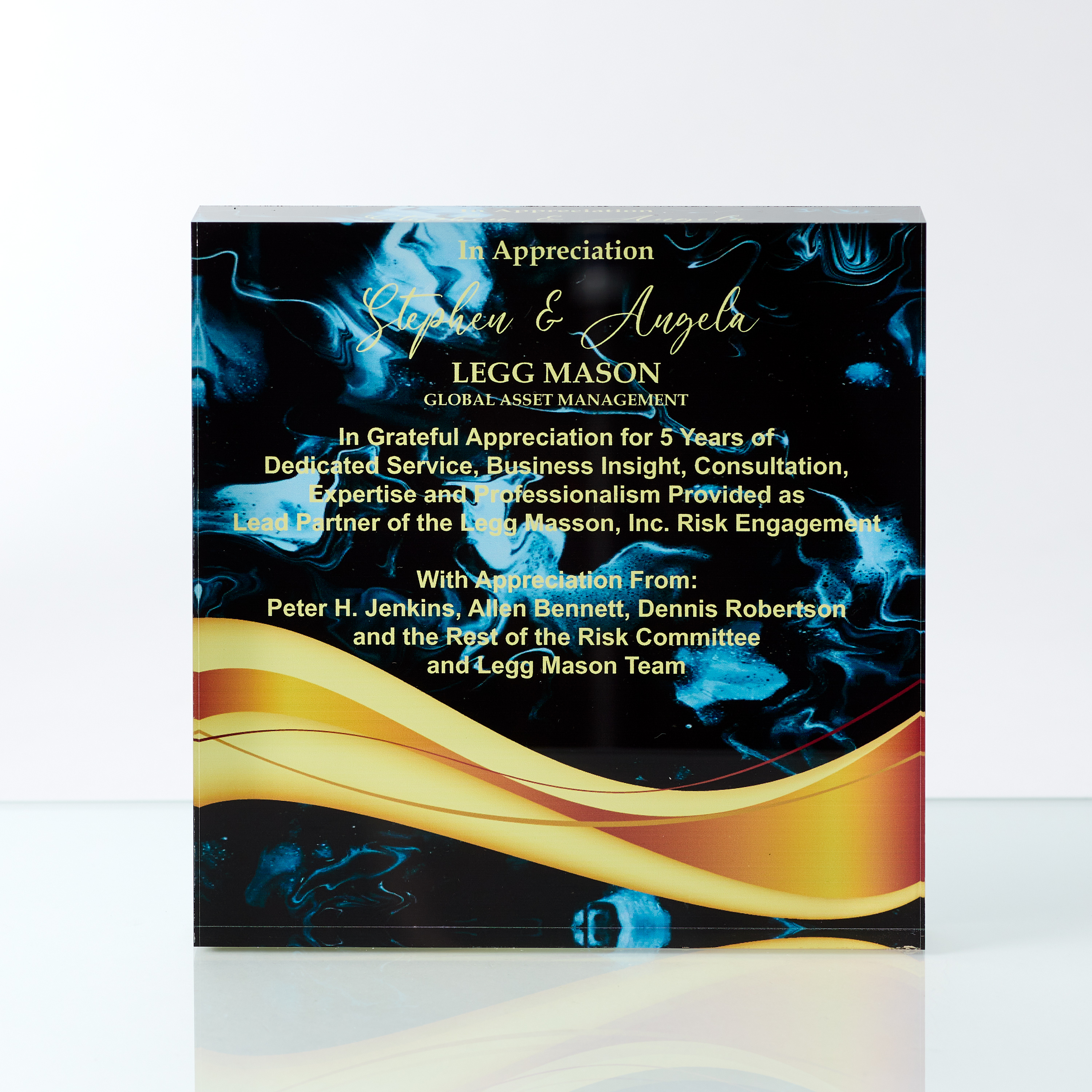 20cm x 20cm x 25mm Clear Cast Acrylic Block, H or V
