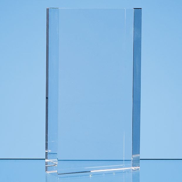 17cm x 10cm Optical Crystal Rectangle Award, H or V