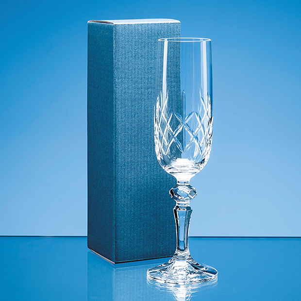 Blue Champagne Flute Tuck Gift Box